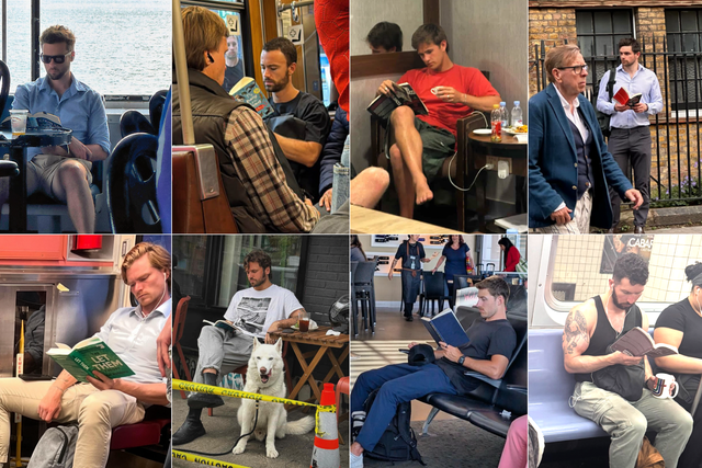 <p>Instagram account ‘Hot Dudes Reading’ reflects a new trend for supposedly ‘performative’ poses with literature</p>
