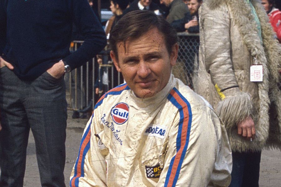 The grave of Bruce McLaren has been vandalised