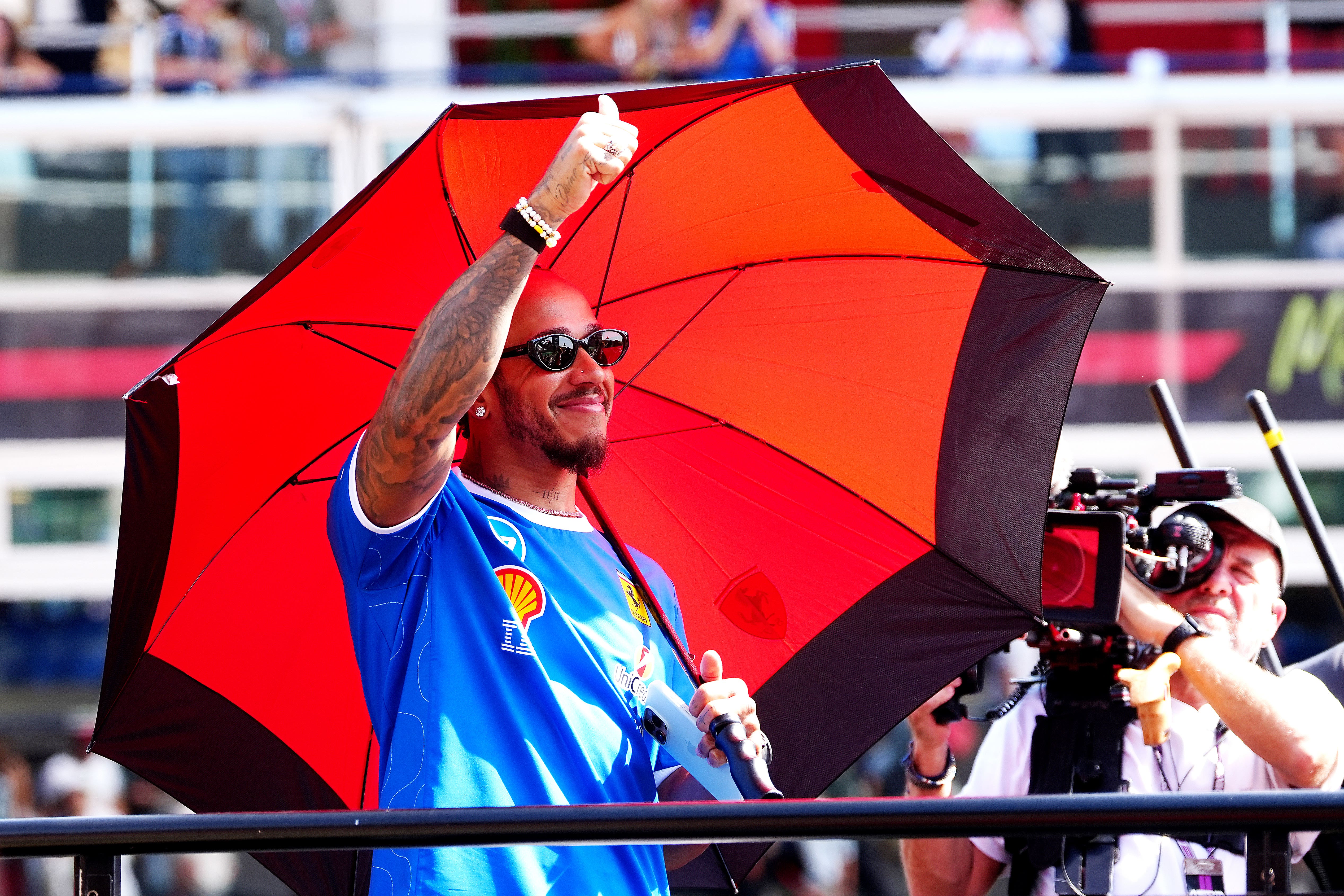 Lewis Hamilton signed a multi-year deal with Ferrari (David Davies/PA)