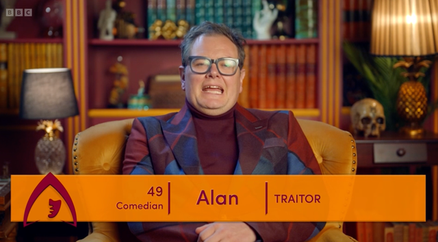<p>Alan Carr won the first UK Celebrity Traitors </p>