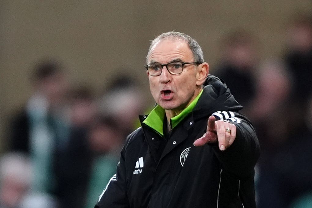 Martin O’Neill saw his Celtic side well beaten (Andrew Milligan/PA).