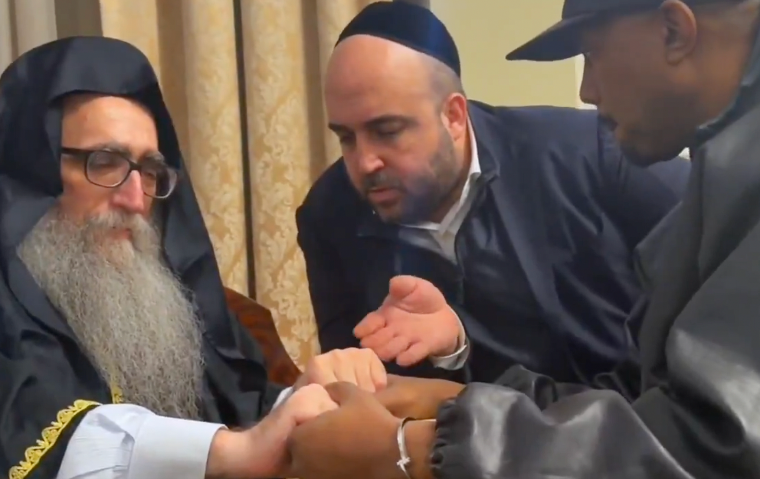 Pinto (far left) is a prominent figure among celebrities in Israel and is known for his connections with Israeli public figures including Prime Minister Benjamin Netanyahu. In 2015 he was convicted of bribery in Israel and served one year in prison