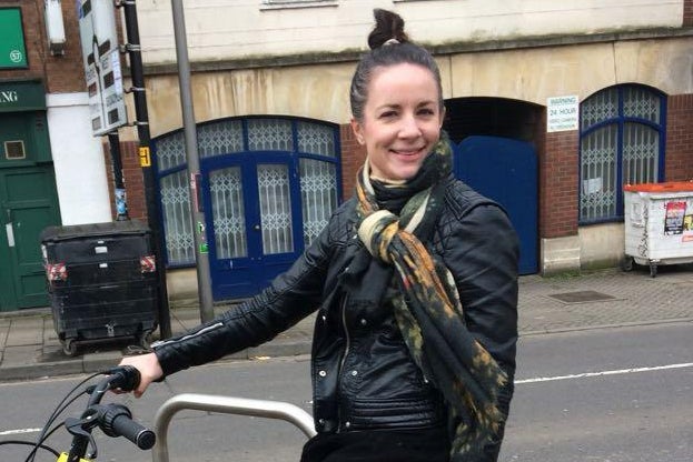 <p>On your bike: Jo Carnegie realised that isolation was making her feel depressed, but really she was just lonely</p>