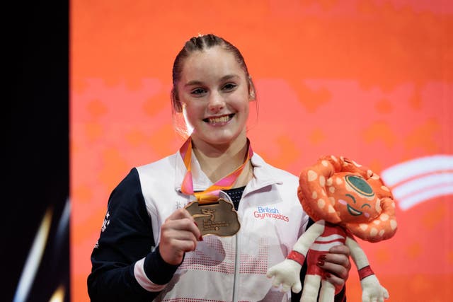<p>Abi Martin became a senior world medallist for the first time last month</p>