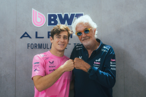 Colapinto and Flavio Briatore