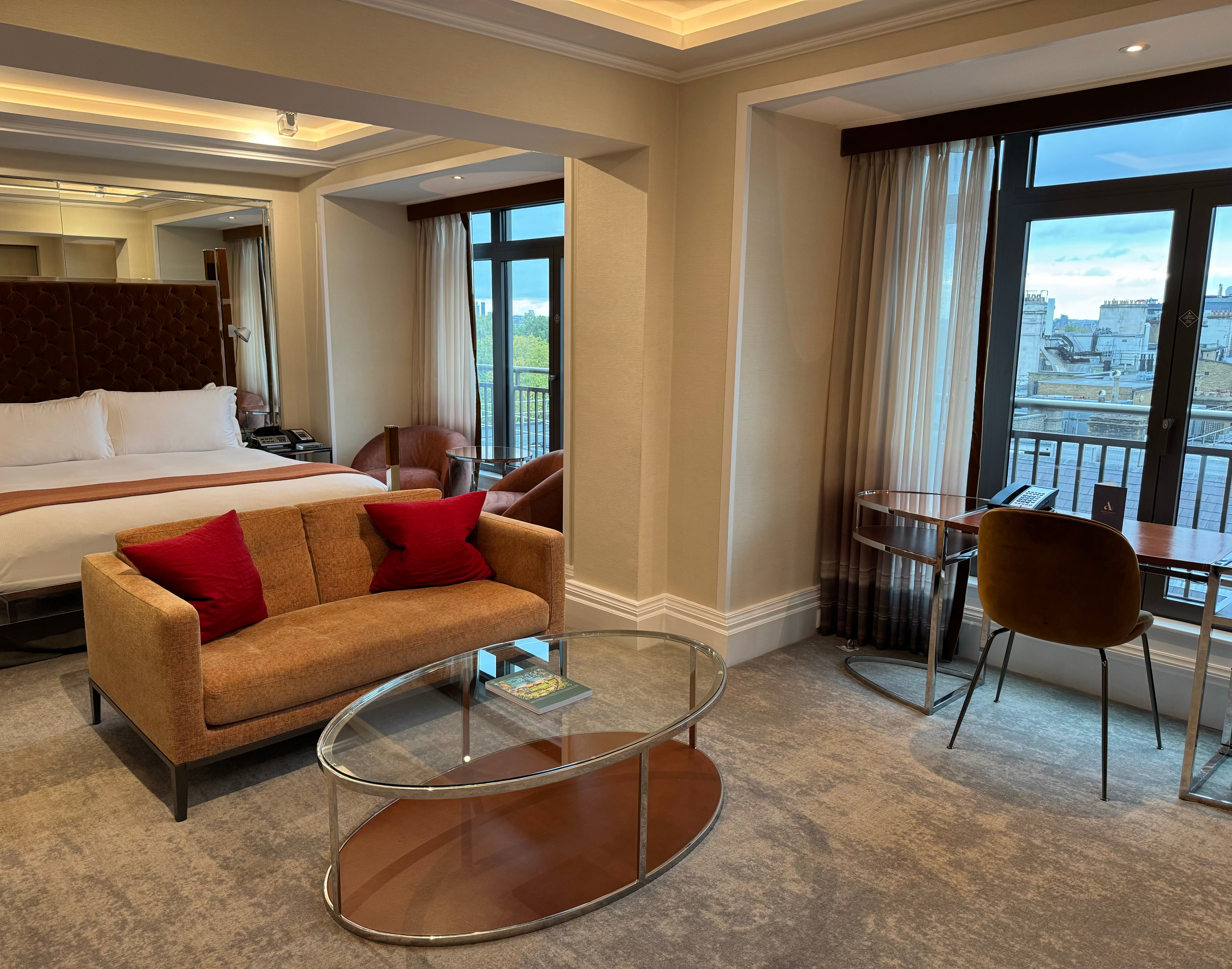 Rooms have a contemporary design