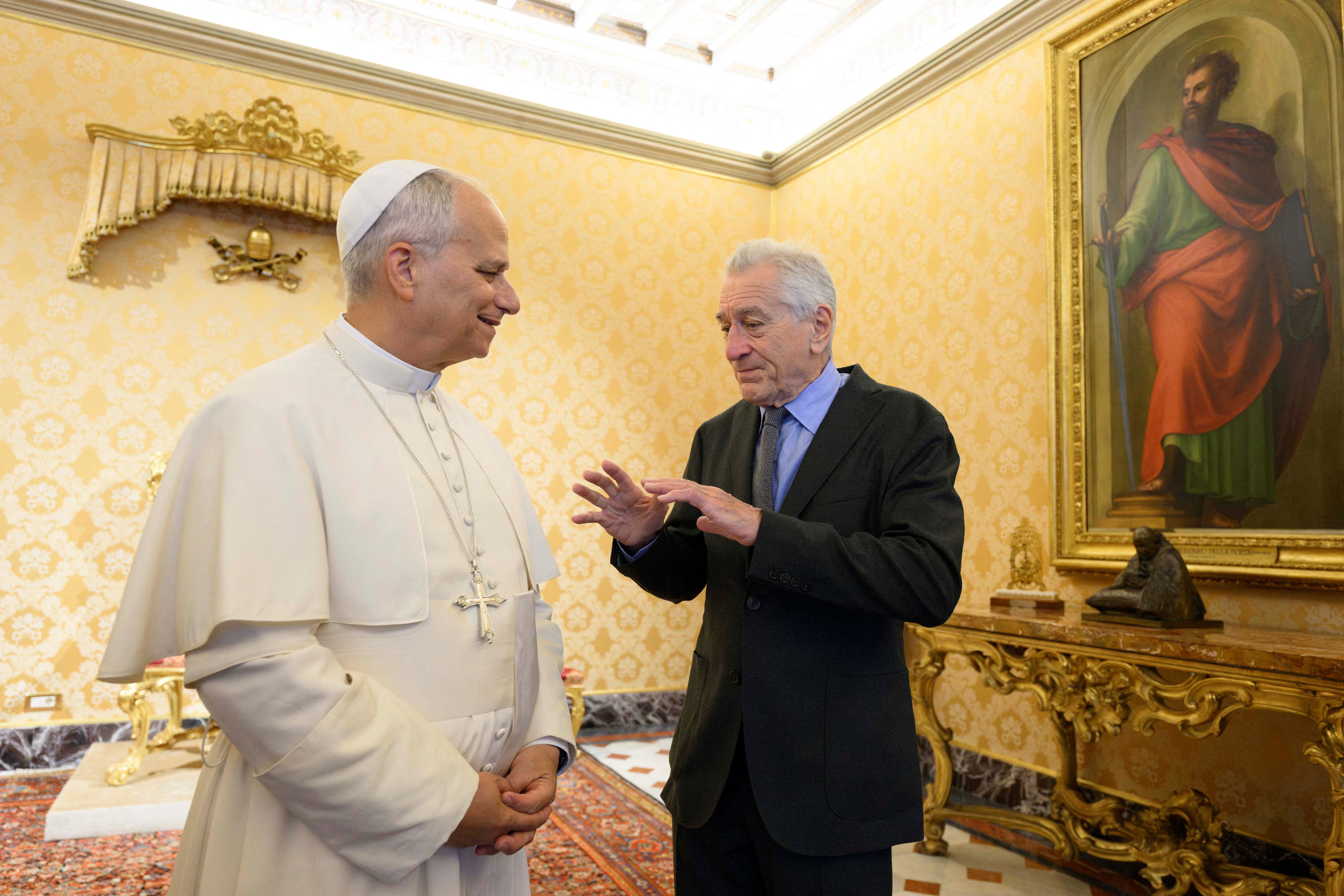 Pope Leo met with actor Robert De Niro earlier in November