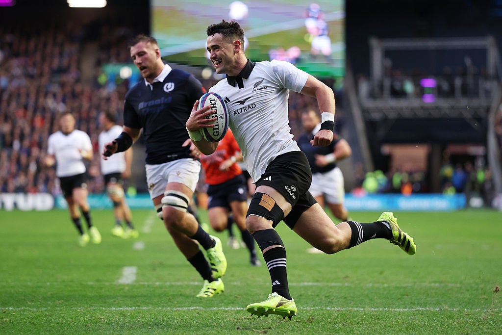 Will Jordan put New Zealand 17-0 up at half time