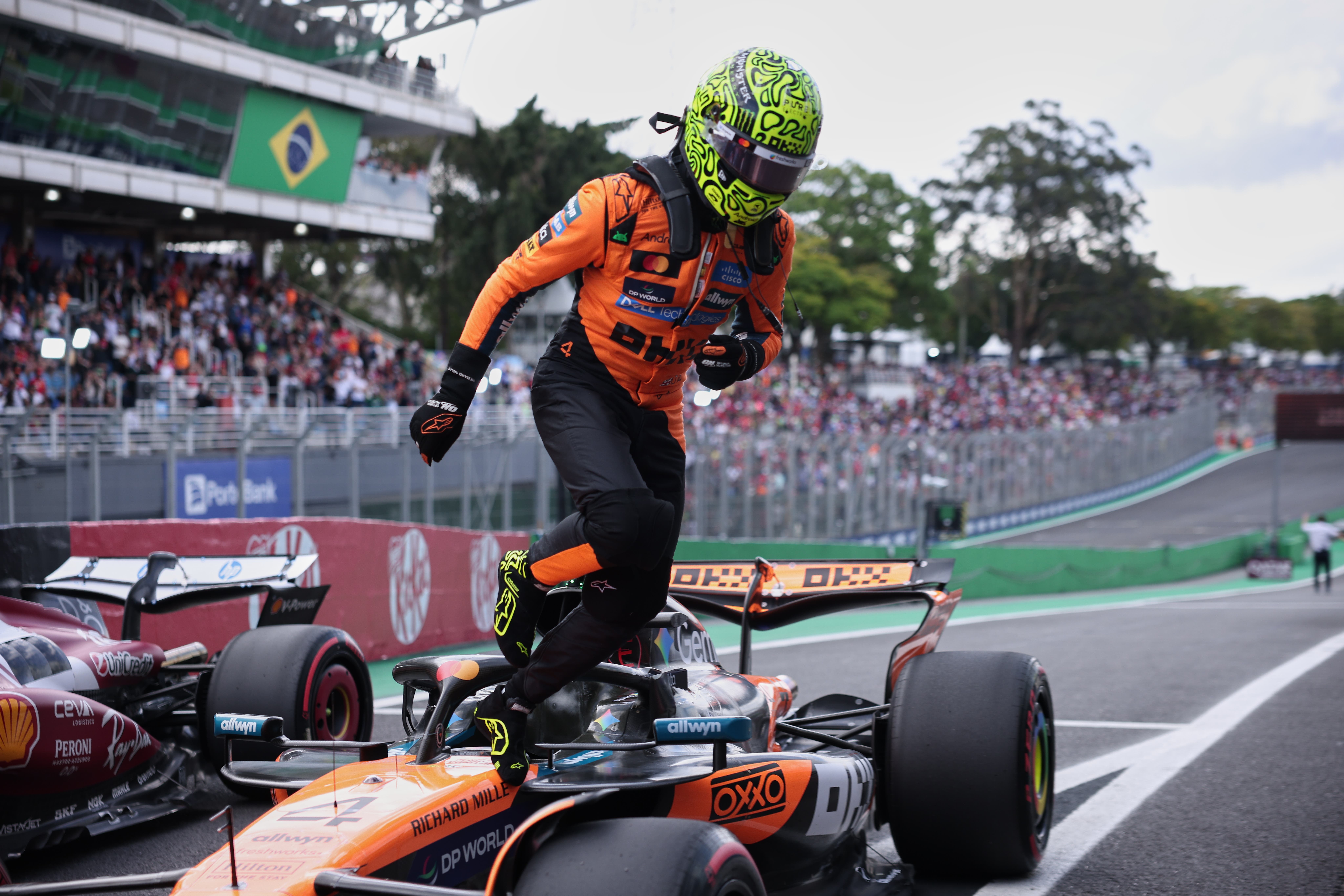 Lando Norris had a dream Saturday in Sao Paolo (Ettore Chiereguini/AP)