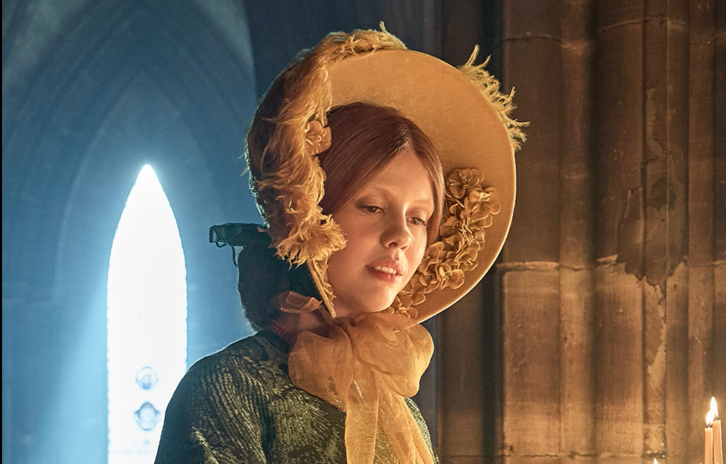 Mia Goth in her second role – as Elizabeth Harlander – in Guillermo del Toro’s ‘Frankenstein’