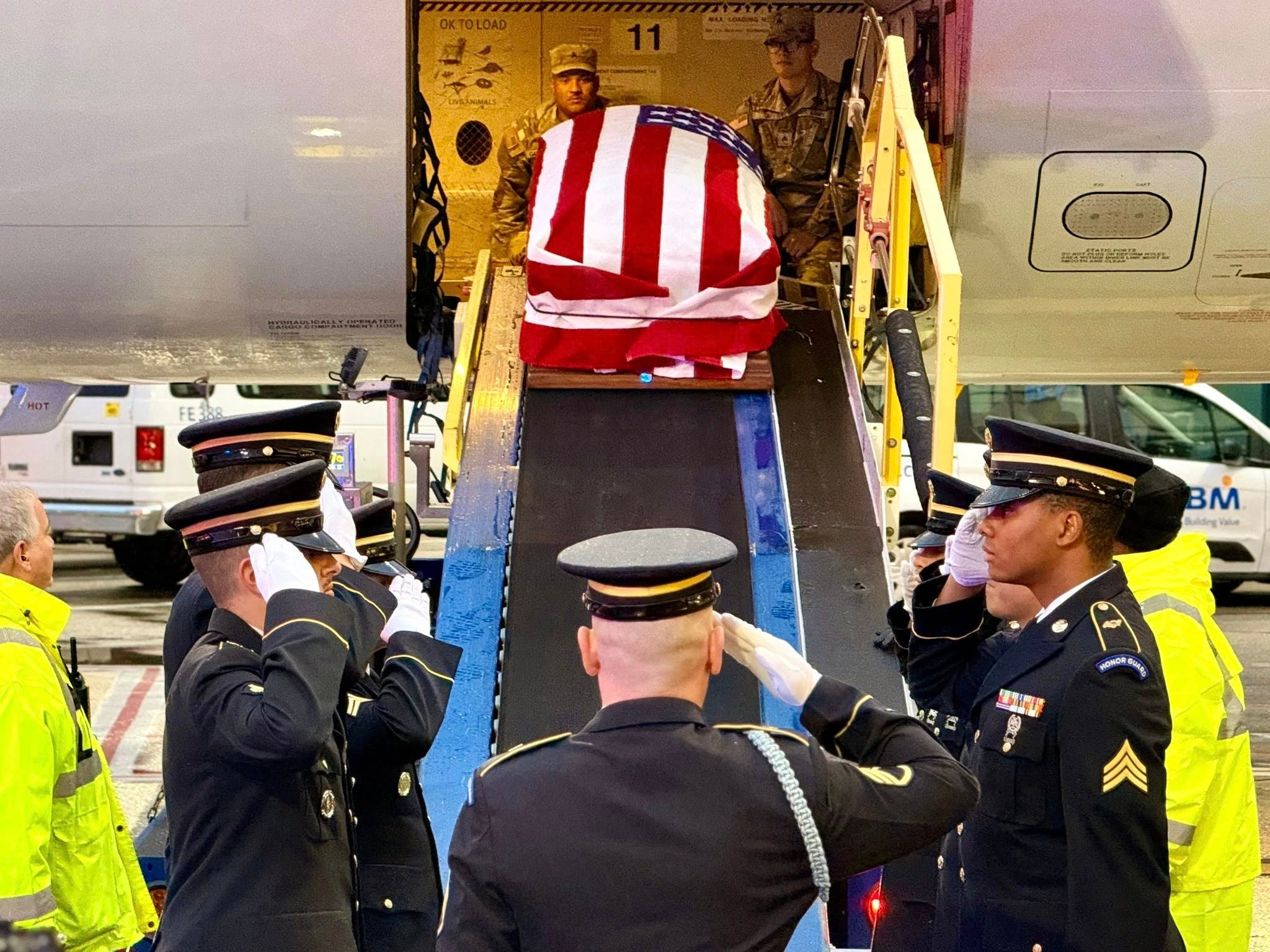 A soldier killed in World War II was flown back to Massachusetts this weekend after his remains were positively identified over 80 years later