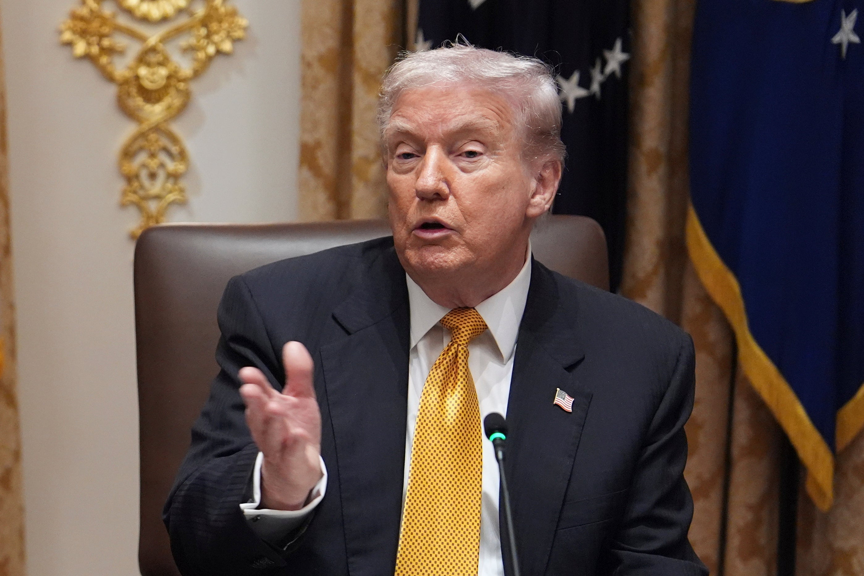 President Donald Trump also posted on social media a graphic featuring a photo himself next to a photo of President Franklin D. Roosevelt, revealing their mortgage loan plans under the phrase: ‘Great American Presidents’