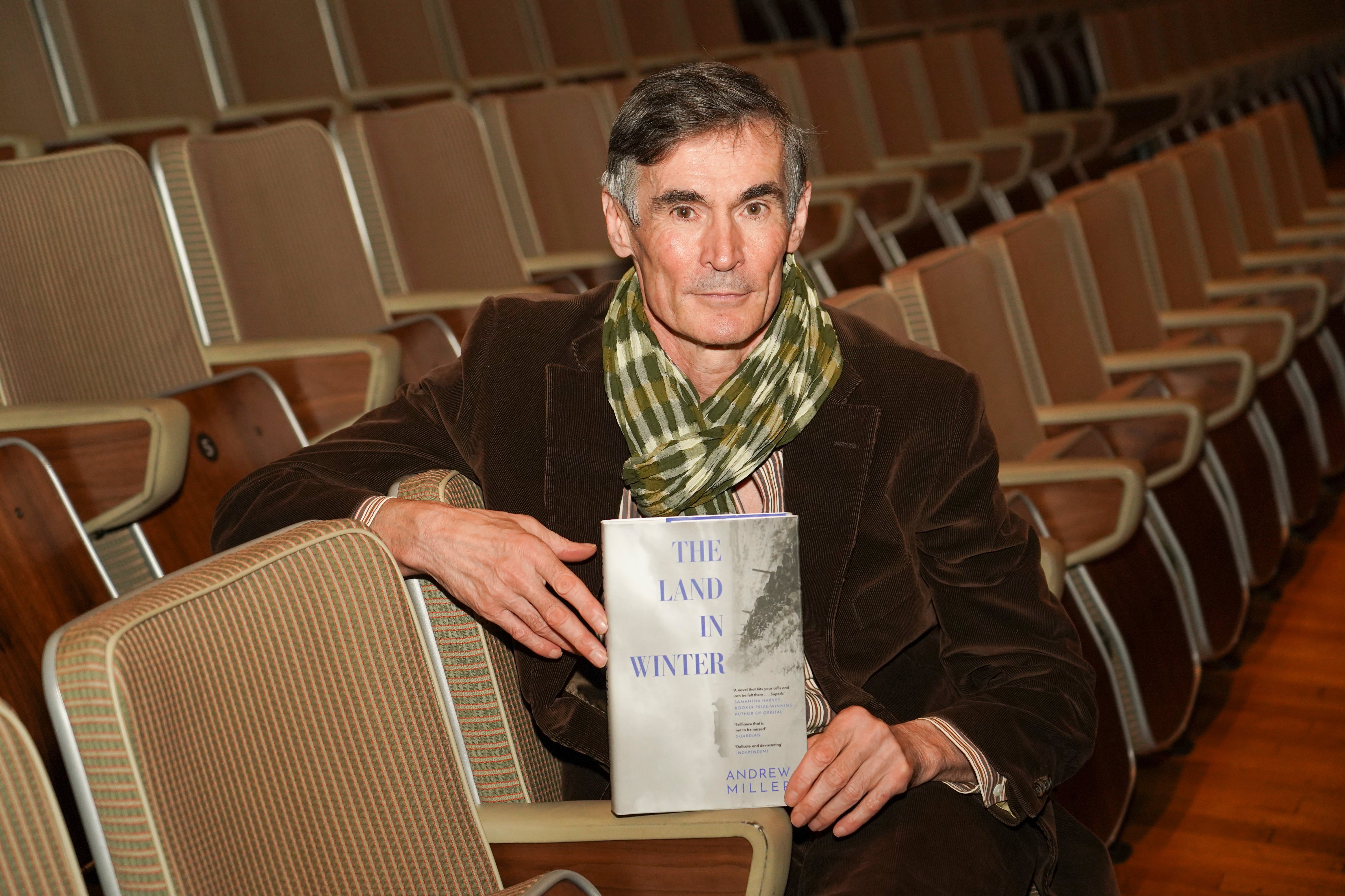 Andrew Miller with his novel ‘The Land in Winter’