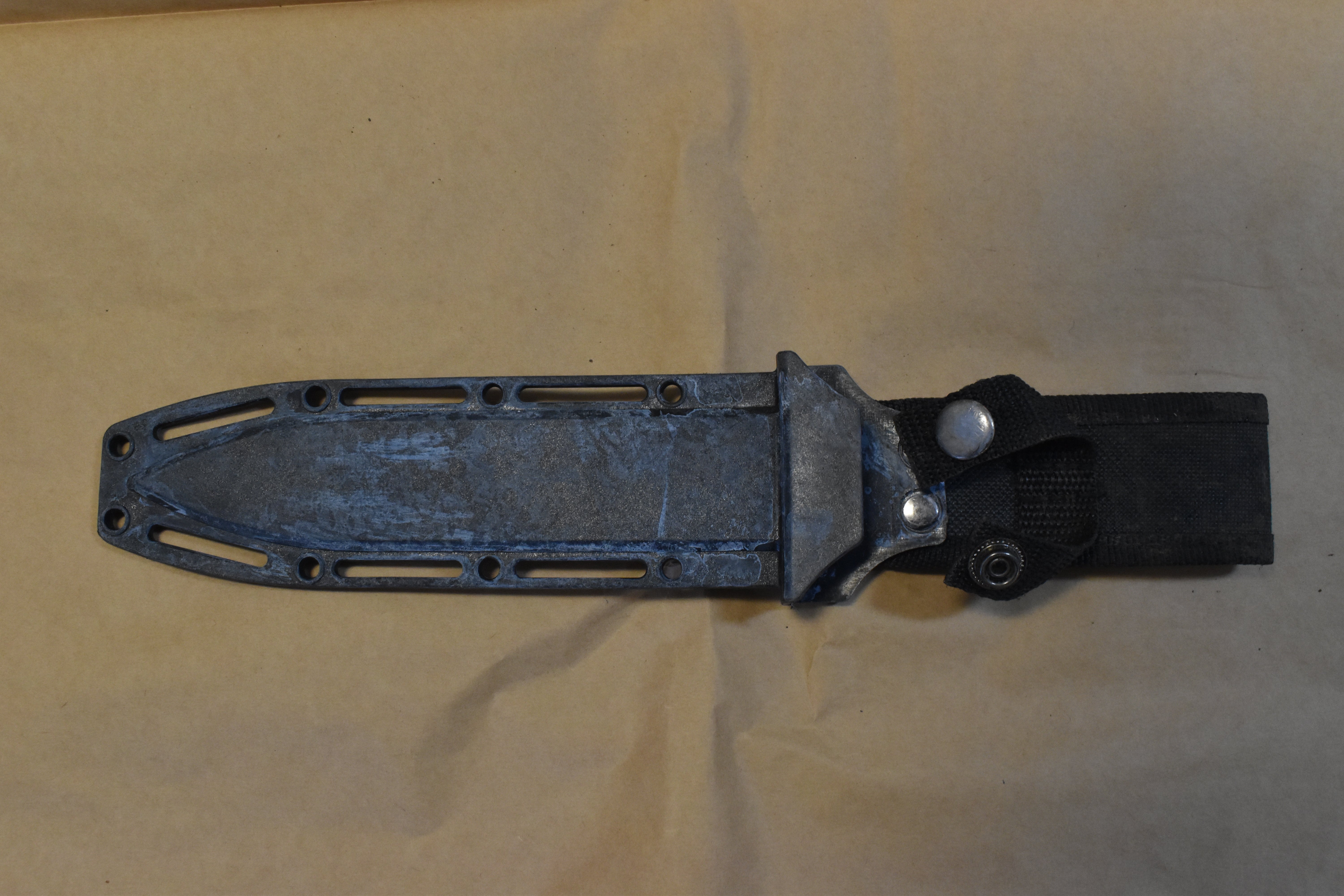 A sheath recovered at the scene of the murder of Harry Pitman