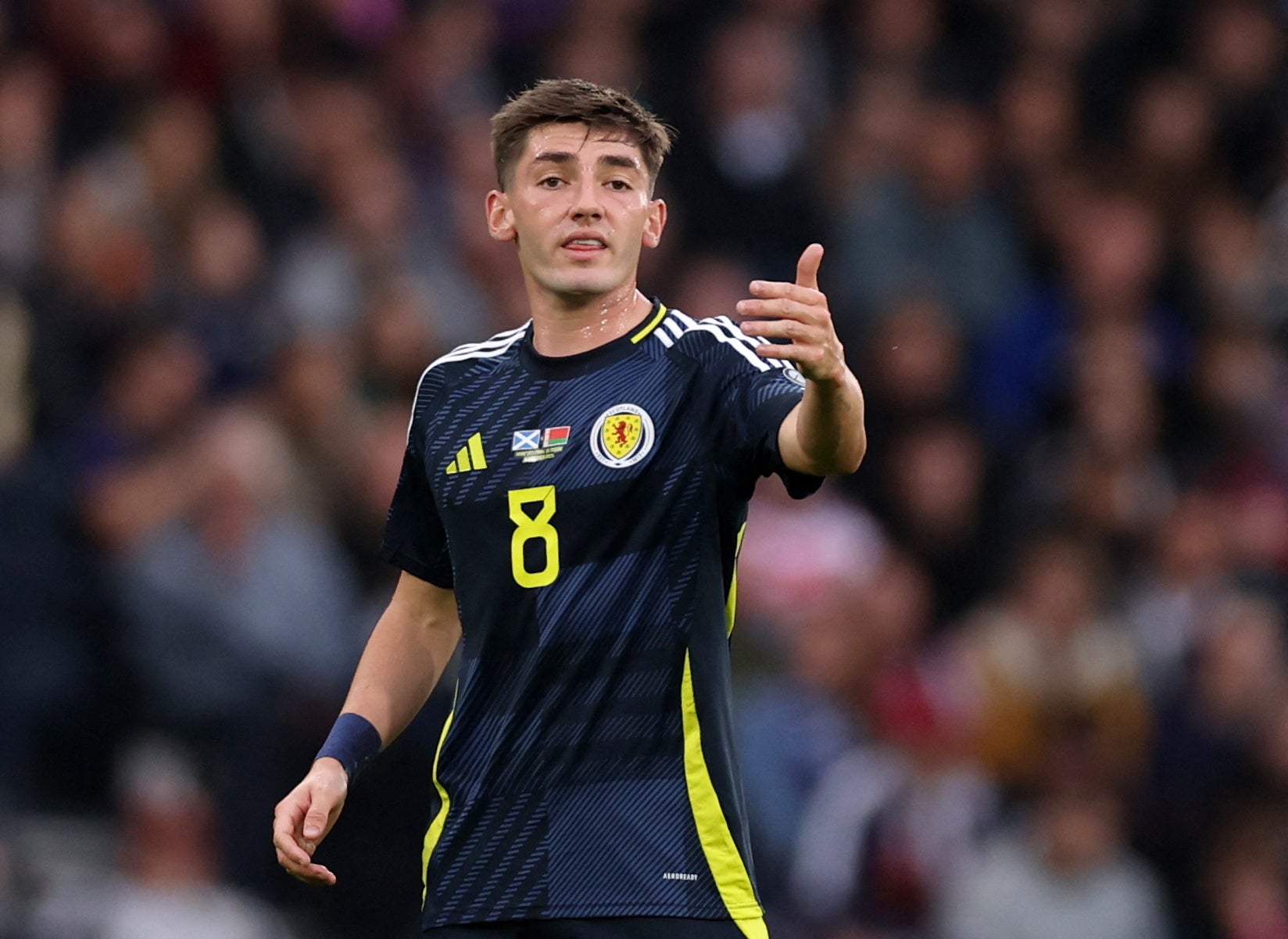 <p>Billy Gilmour will not face Greece but could feature against Denmark</p>
