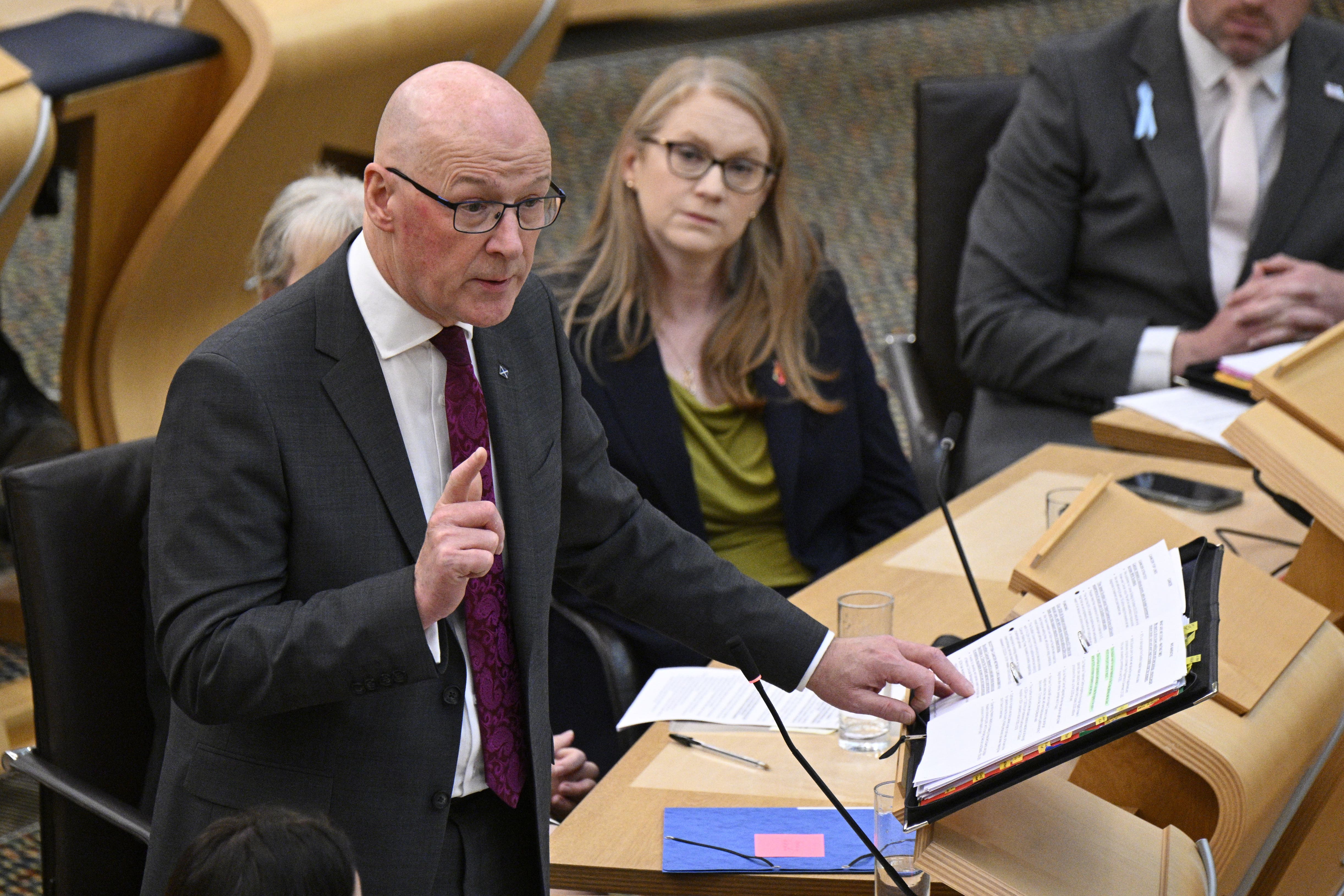 John Swinney was speaking on Monday (Lesley Martin/PA)
