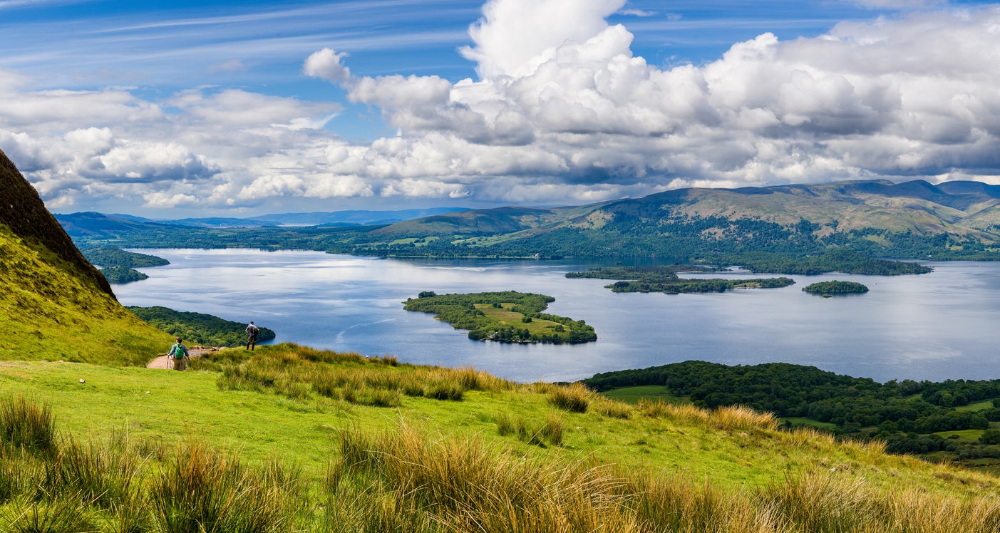 Loch Lomond is Britain’s largest lake, covering 27 square miles