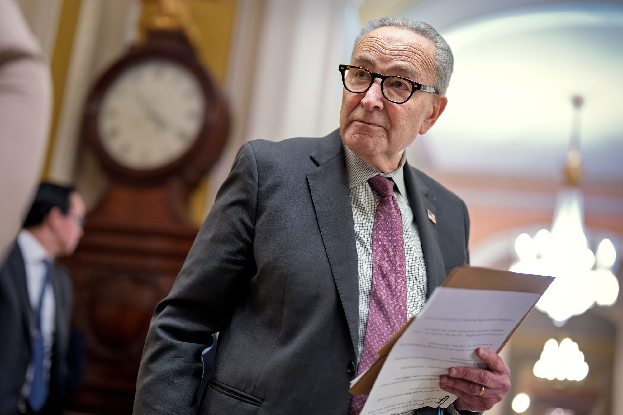 Chuck Schumer, the senior Democratic senator from New York state and his party’s leader in the U.S. Senate, refused to tell reporters whether he voted for the Democrat or against him in the mayoral election this month