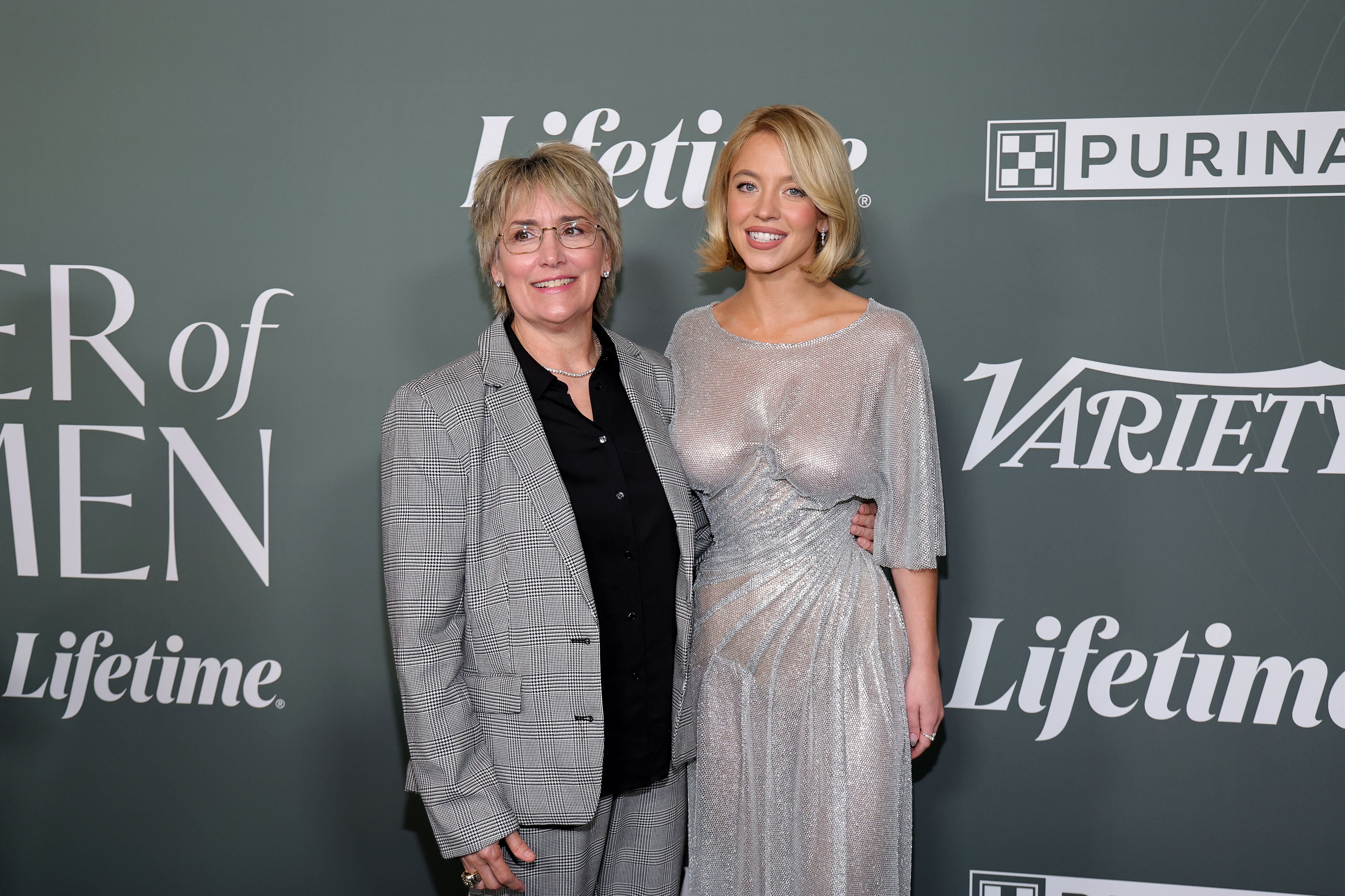 Christy Martin (left) and Sydney Sweeney at Variety's 2025 Power of Women event in October