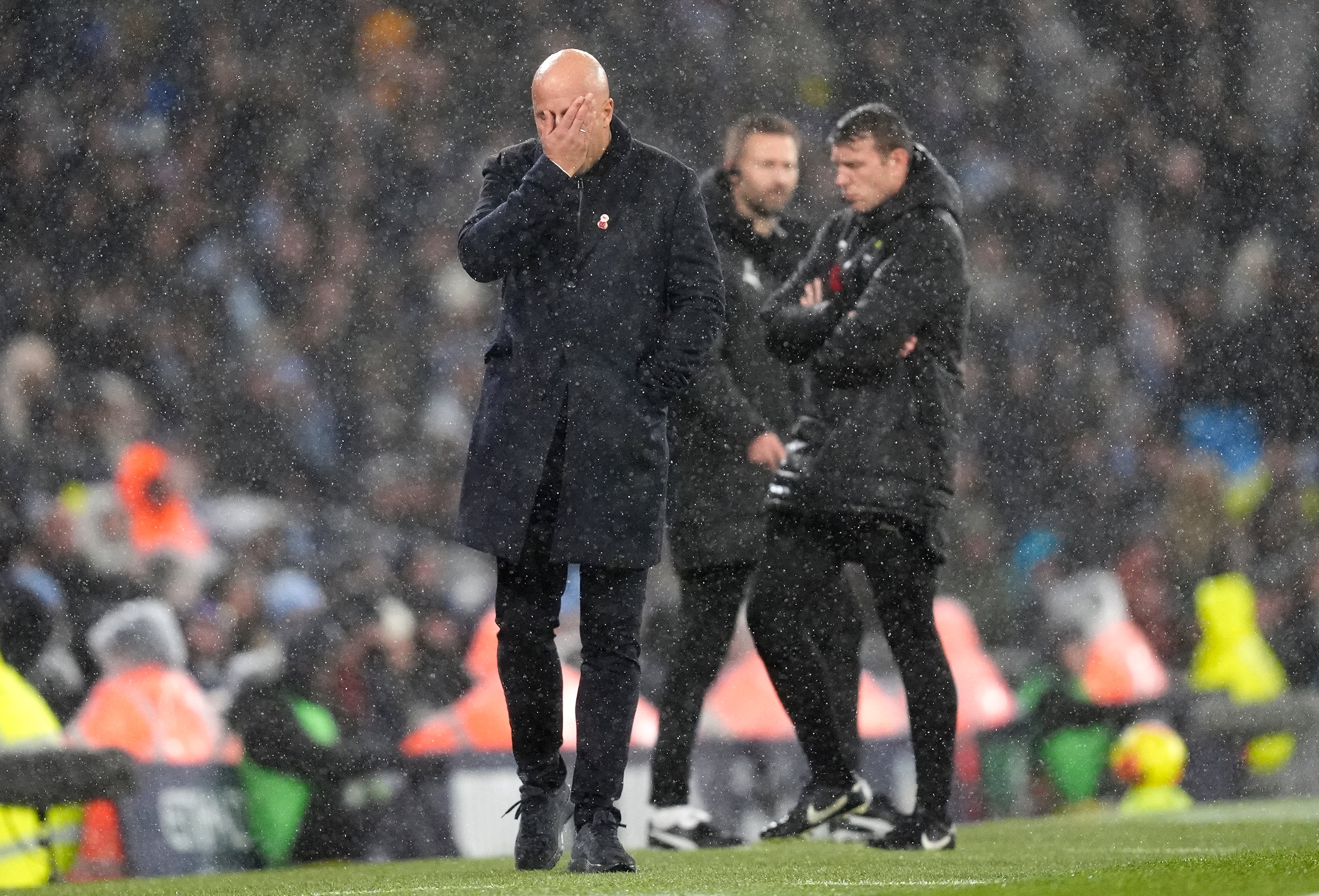 Arne Slot admitted Liverpool cannot think about the title race right now