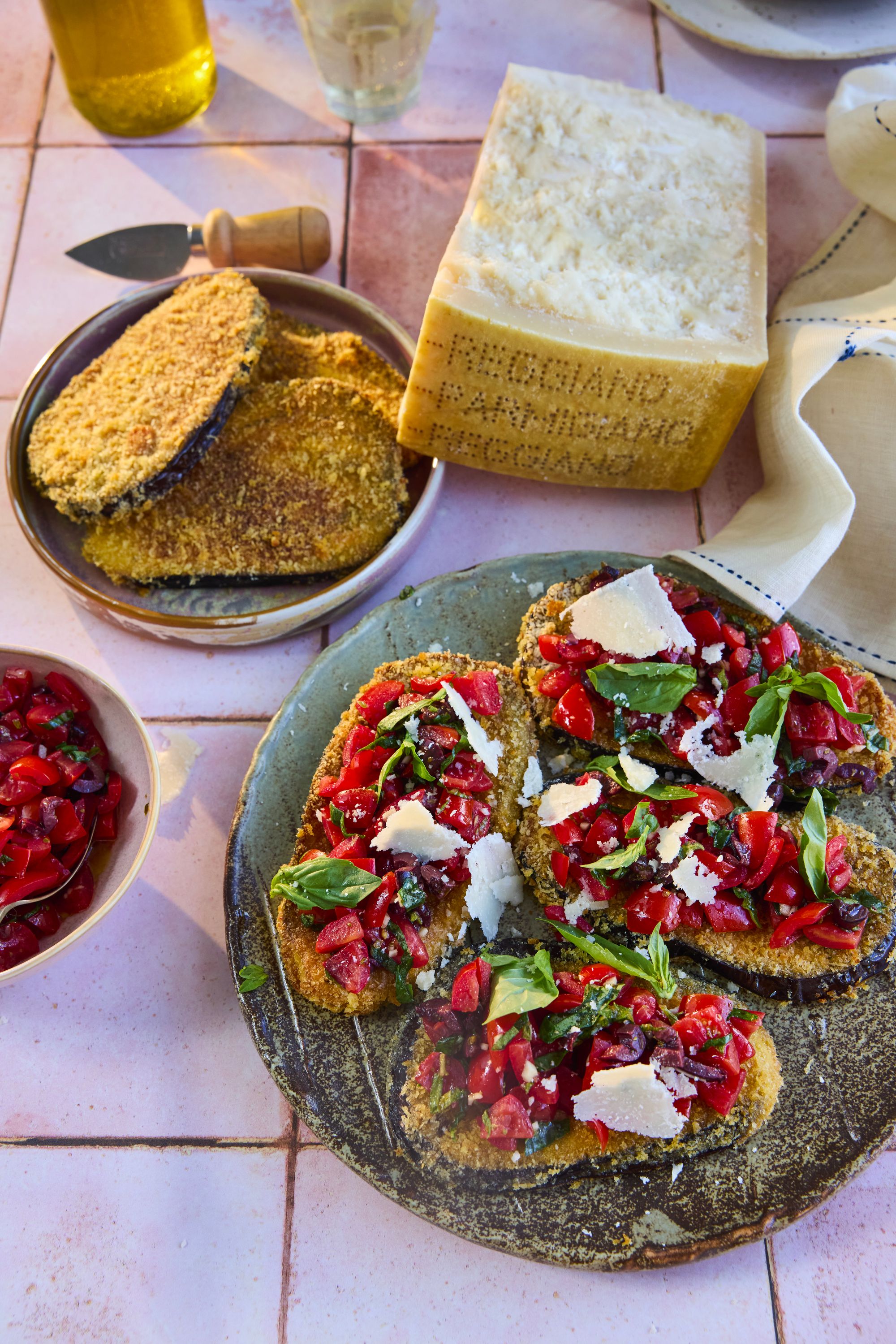 Crisp, golden and entirely bread-free – Contaldo swaps toast for aubergine to prove that Parmigiano makes everything better