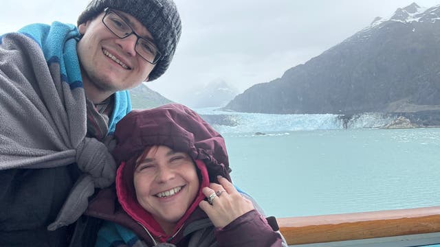 <p>Sassy Wyatt and her husband Grant went on a Princess Cruise that took in the waters around Alaska</p>