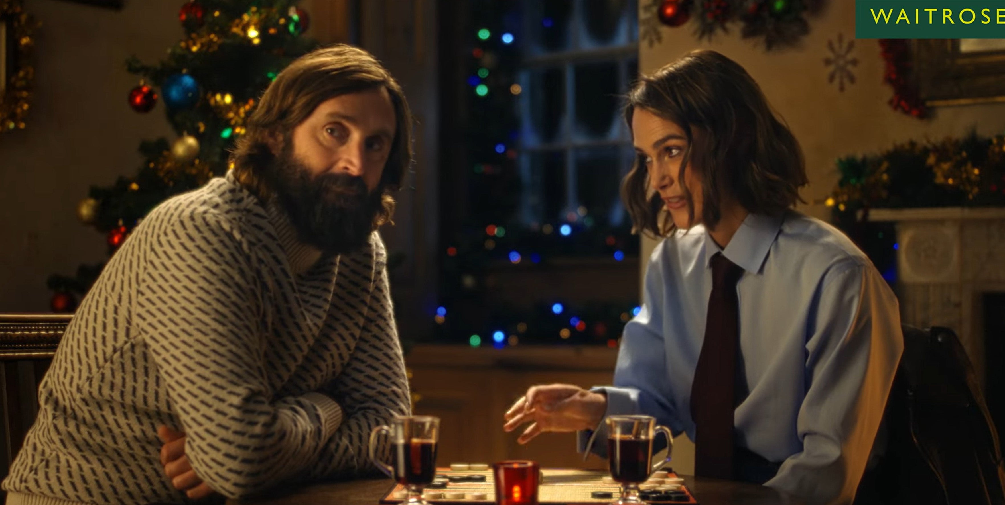 ‘It was tough having to eat the delicious Waitrose food and falling in love with Keira, but I just got on with it,’ joked Wilkinson