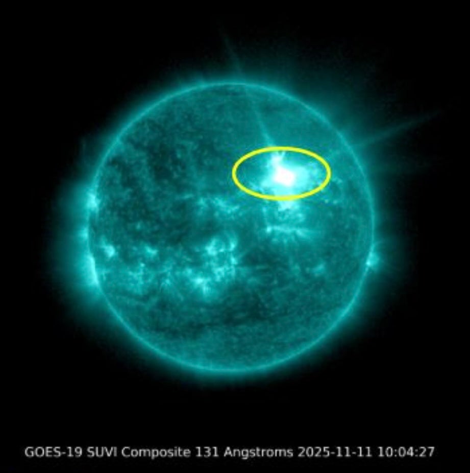 The new solar flare was an X5.1 class, one of the strongest since October of 2024