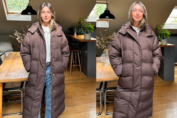 Best duvet coat IndyBest review New Look brown longline padded puffer coat