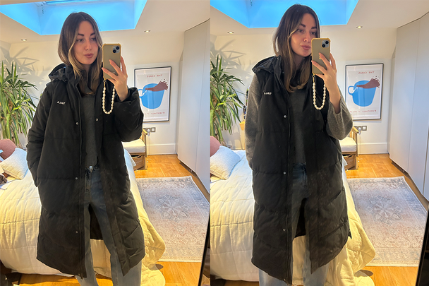 Best duvet coat Indybest review Tala polar long line 4-in-1 puffer coat