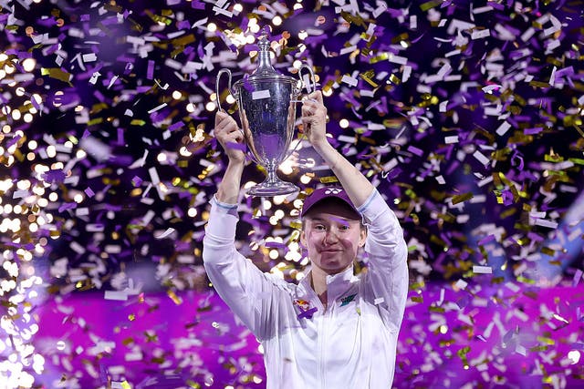 <p>Rybakina’s WTA Finals victory has put her back at the top of the sport</p>