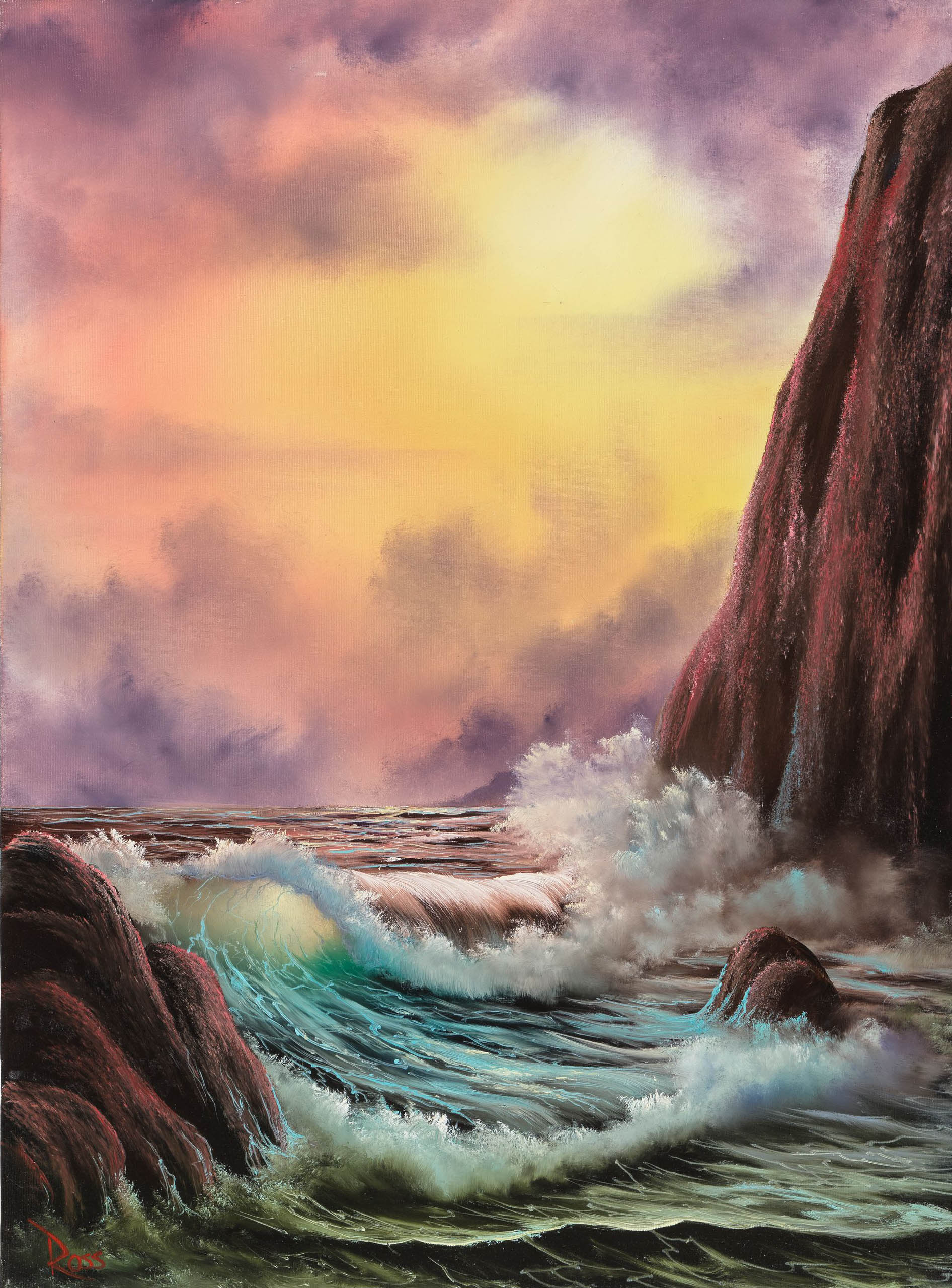 Ross’s “Cliffside” sold for $114,800 in auction