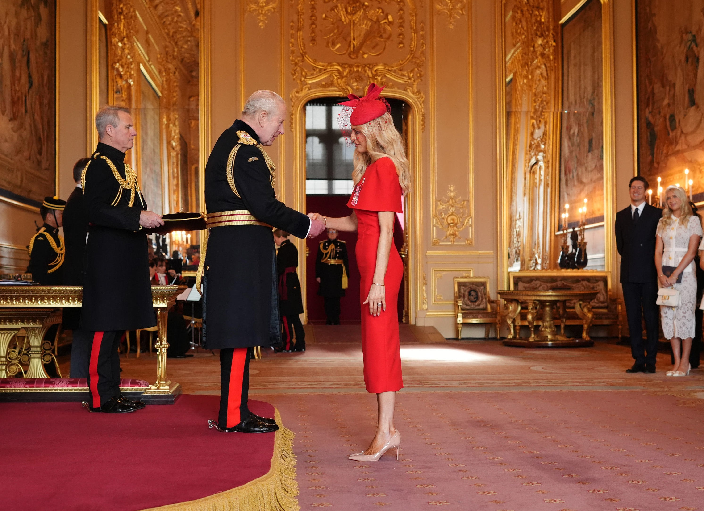 Tess Daly is made a Member of the Order of the British Empire by King Charles