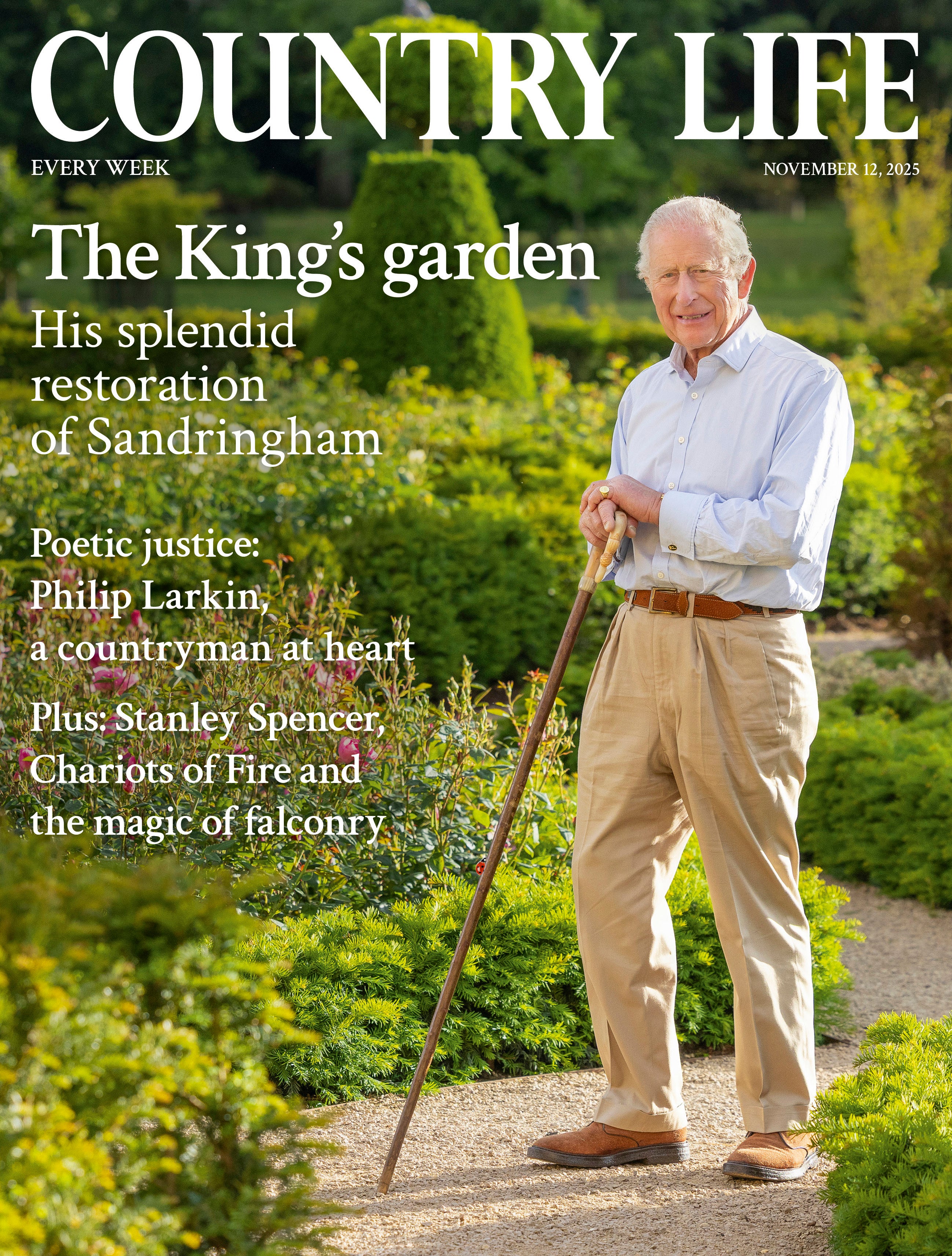 The cover of ‘Country Life’ featuring the King