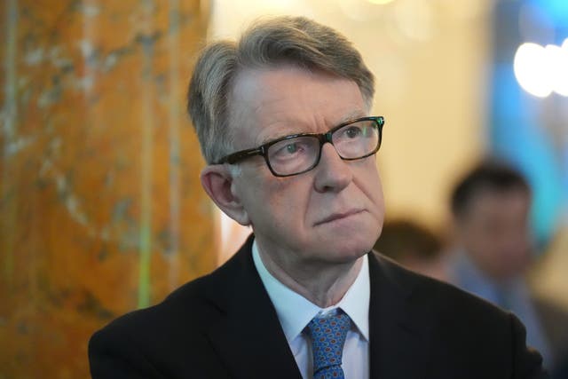 <p>Former UK ambassador to the US Lord Peter Mandelson (Niall Carson/PA)</p>