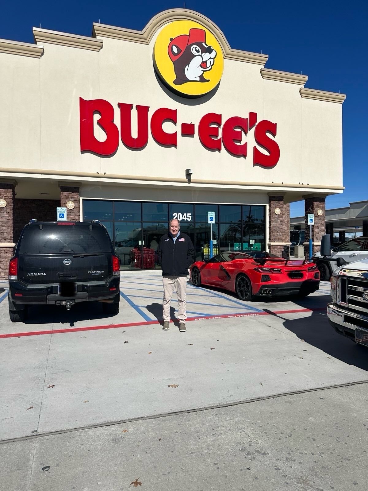 Rep. Trent Kelly of Mississippi pictured at the gas station and convenience store chain, Buc-ee’s