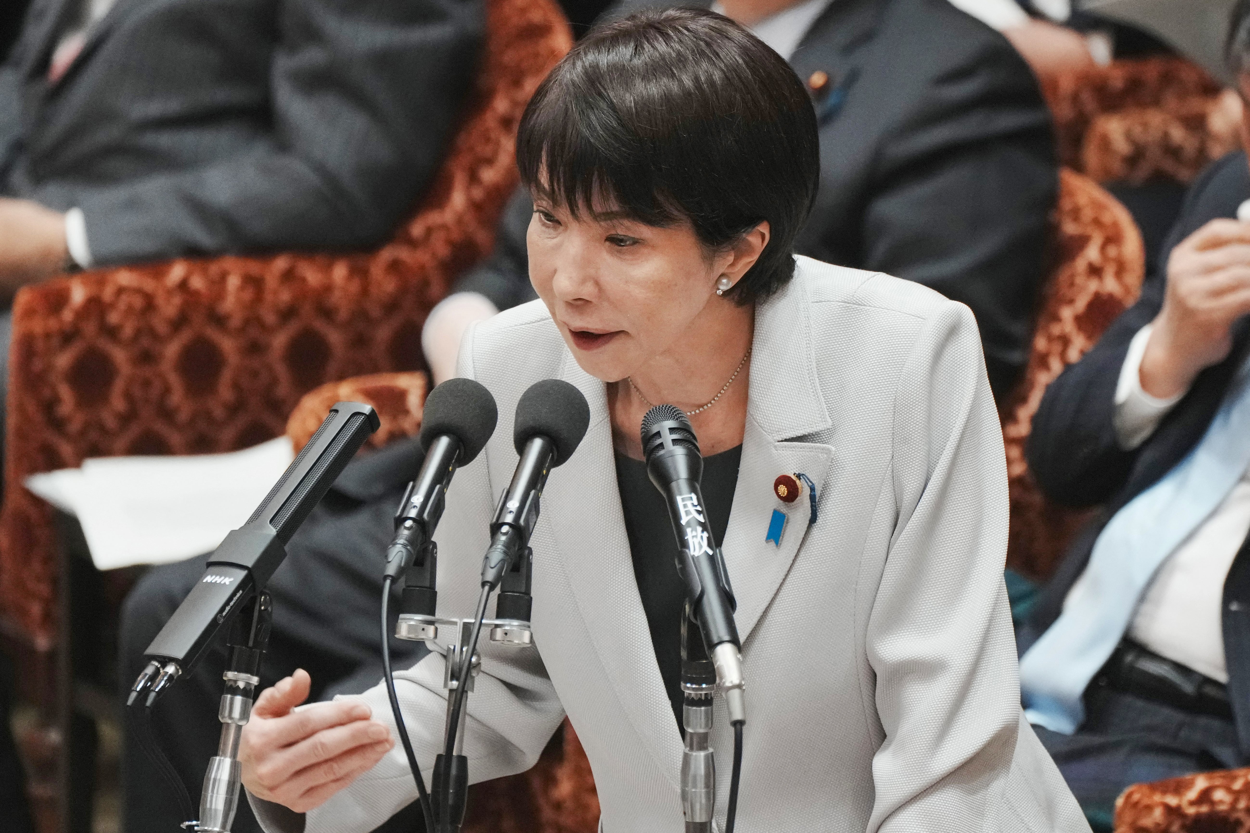 <p>Japan’s prime minister Sanae Takaichi responds to questions during a session of the House of Representatives’ Budget Committee at the National Diet in Tokyo on 10 November 2025</p>