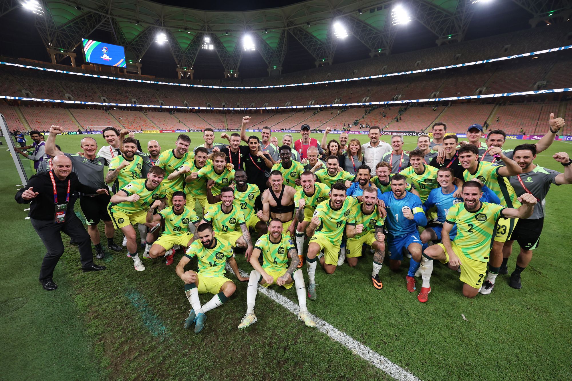 Australia have already celebrated qualifying for next year’s World Cup...