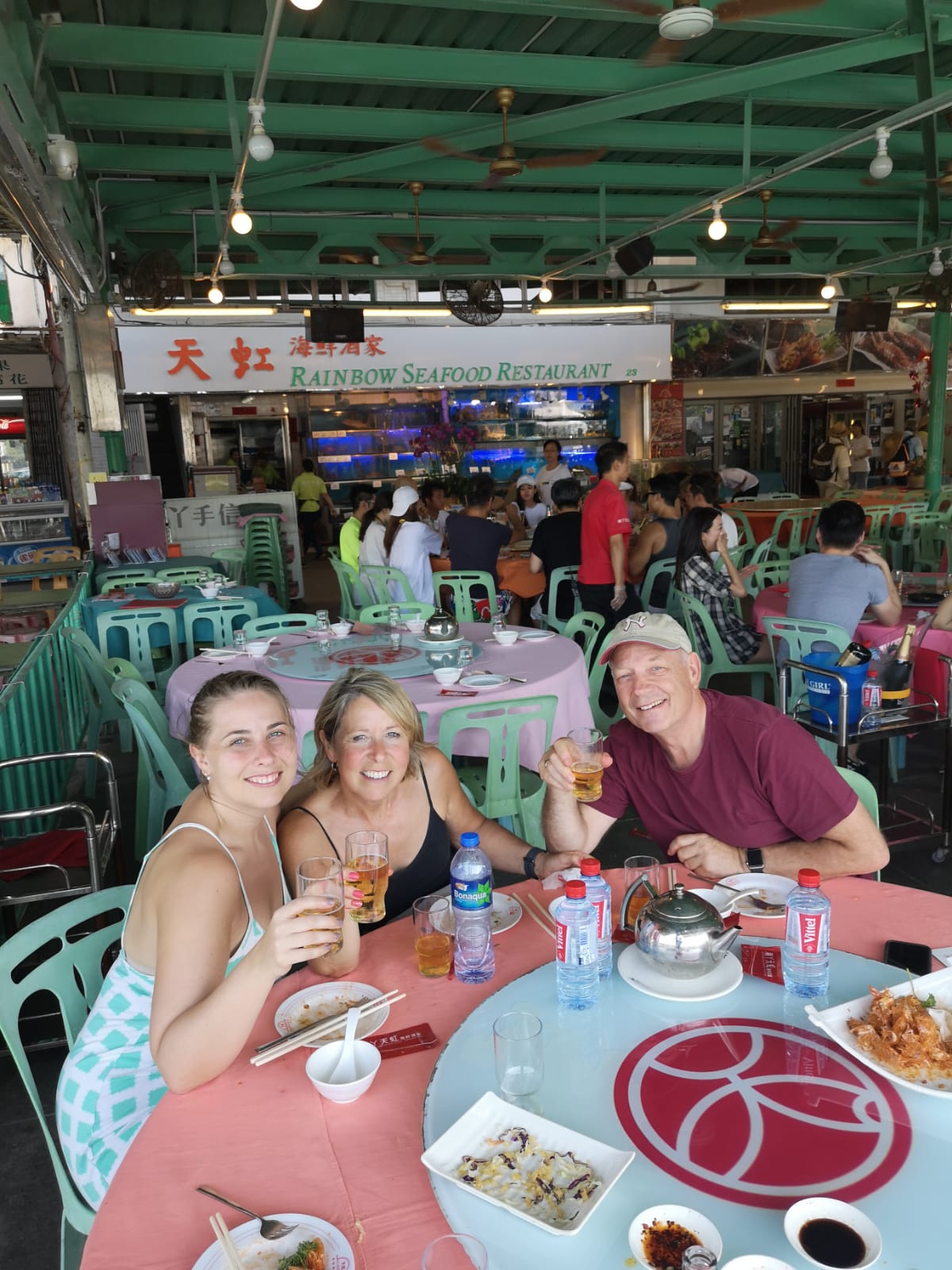 Nick Ashdown na dovolené se svou rodinou