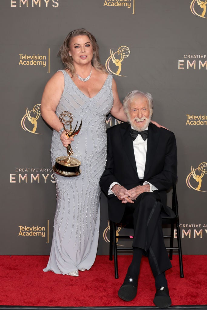 Dick Van Dyke with his wife Arlene at the Creative Arts Emmys in September 2024
