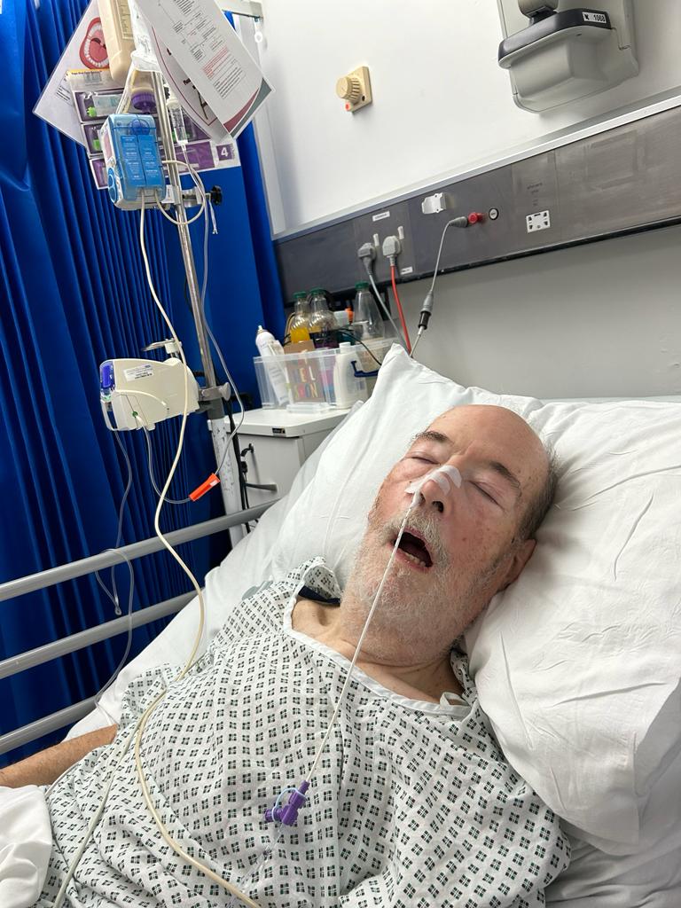 Martin Wild was a patient at Salford Royal Hospital in 2023