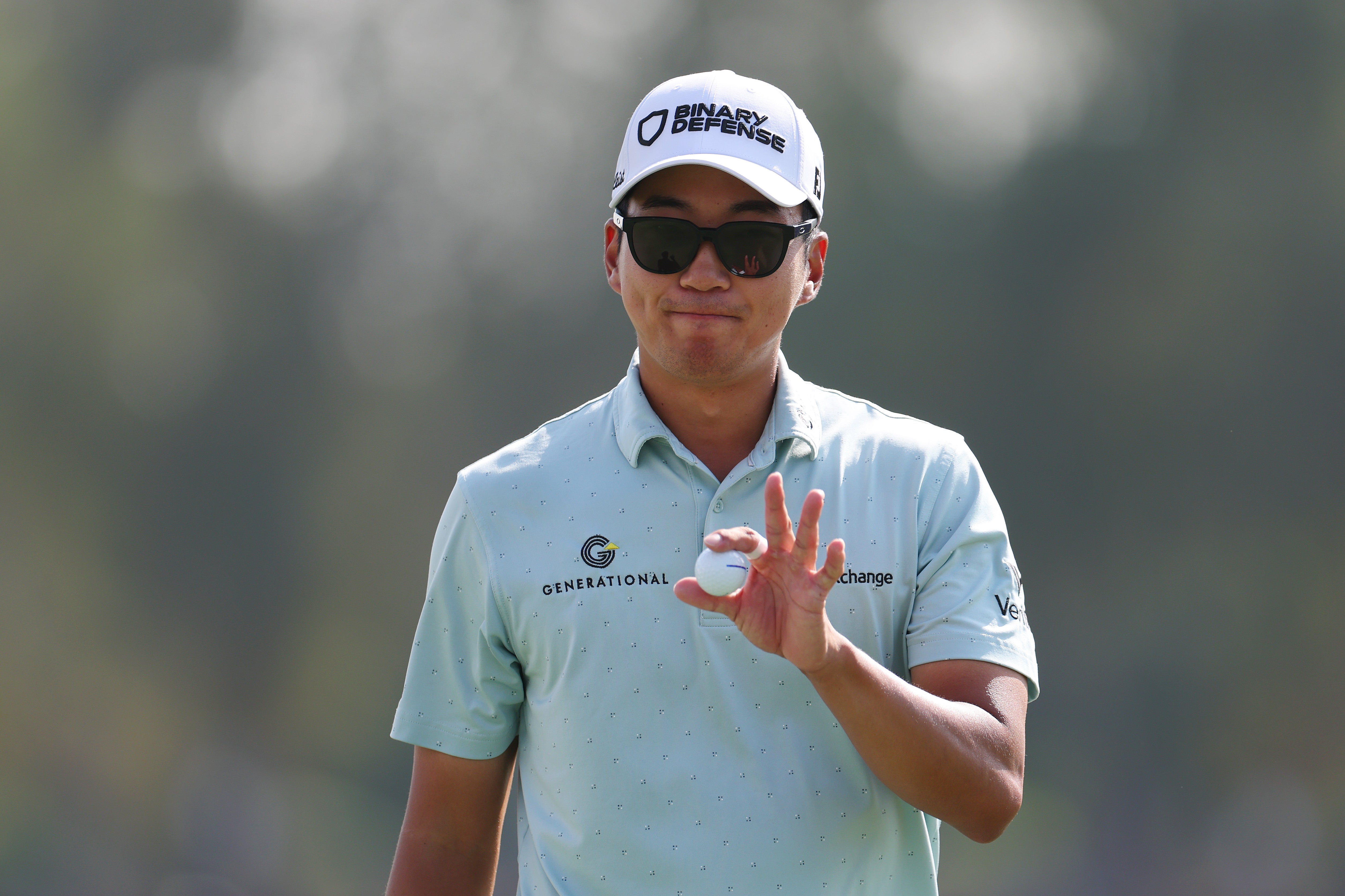 Michael Kim took a first-round lead in Dubai
