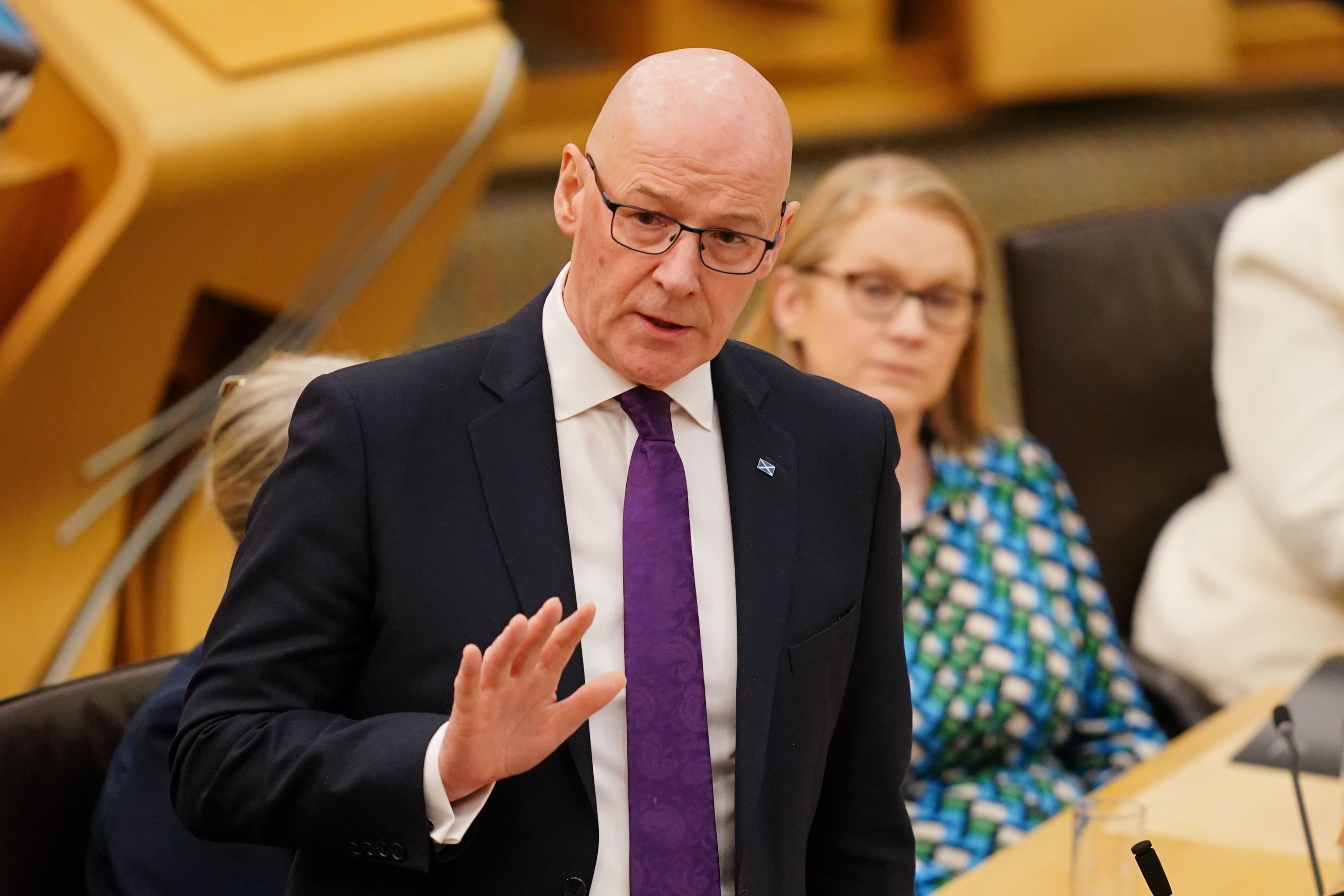First Minister John Swinney encouraged victims to go the police (Jane Barlow/PA)
