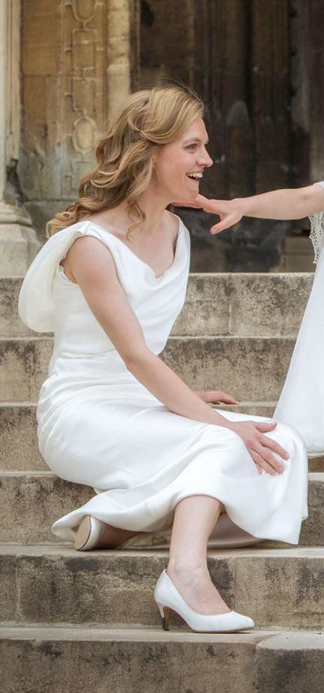 Anne Atkins’ now adult daughter, Lara, photographed at her sister’s wedding