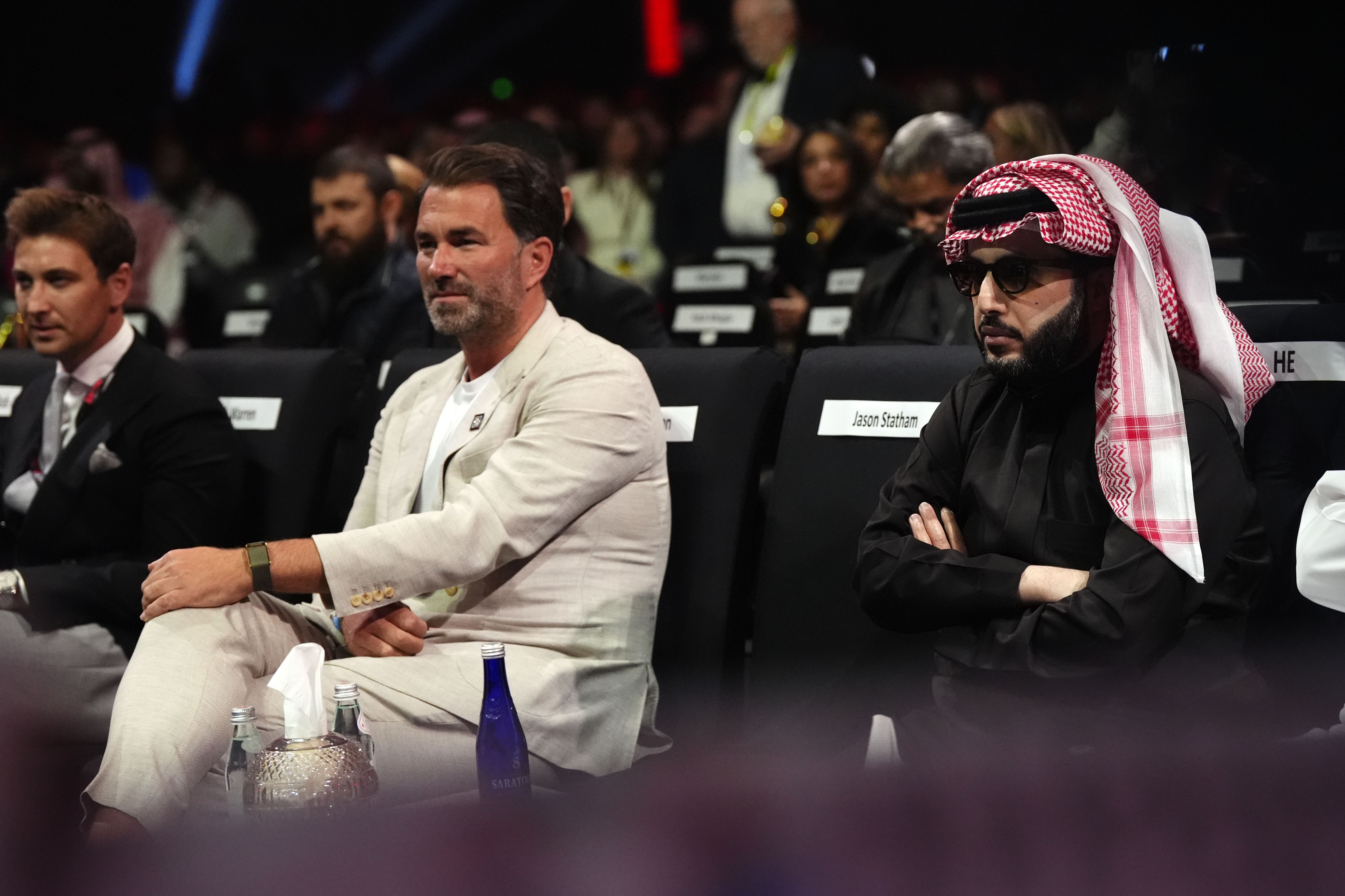 Hearn with Saudi official Turki Alalshikh