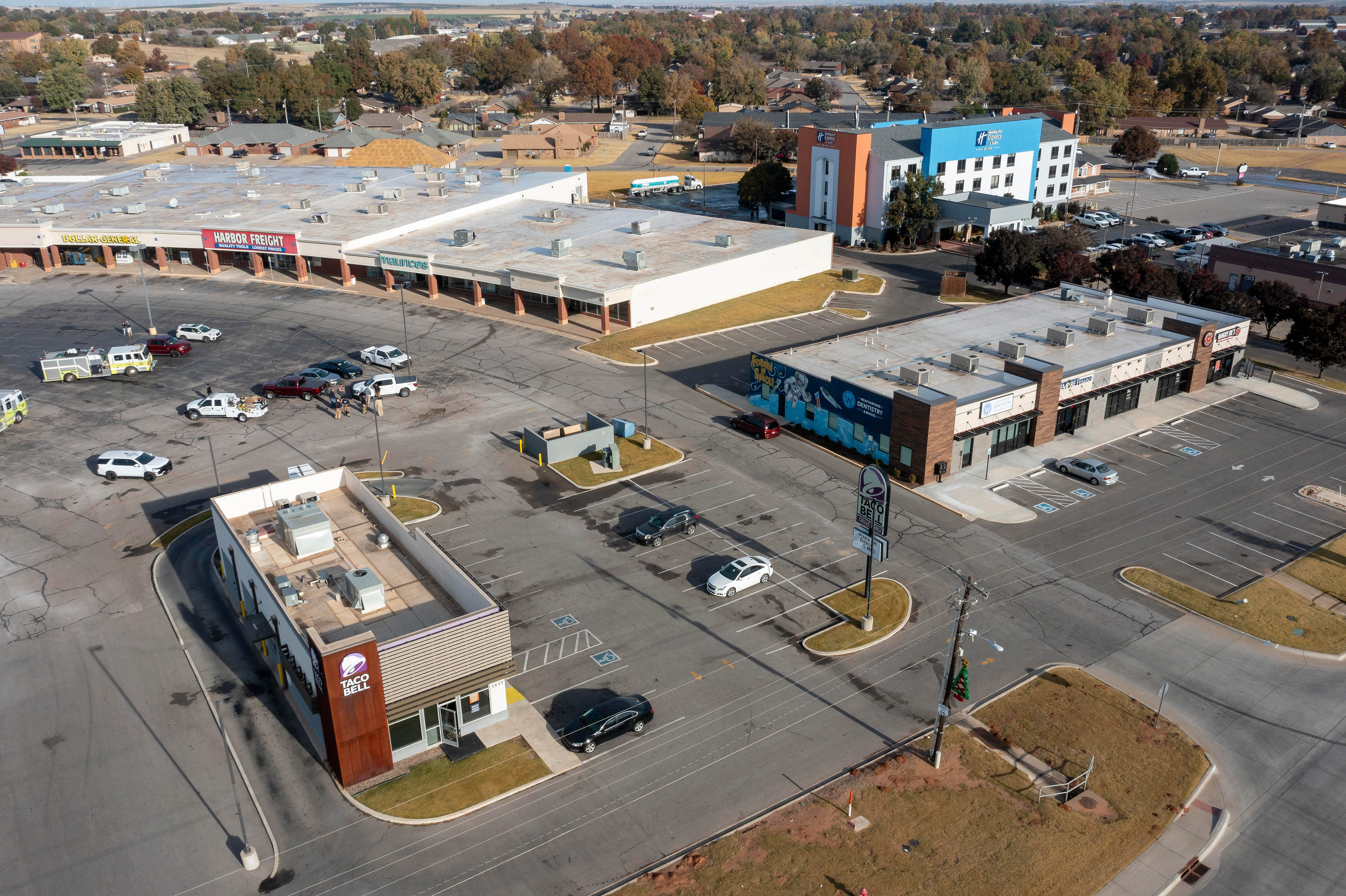 Scene of the anhydrous ammonia leak