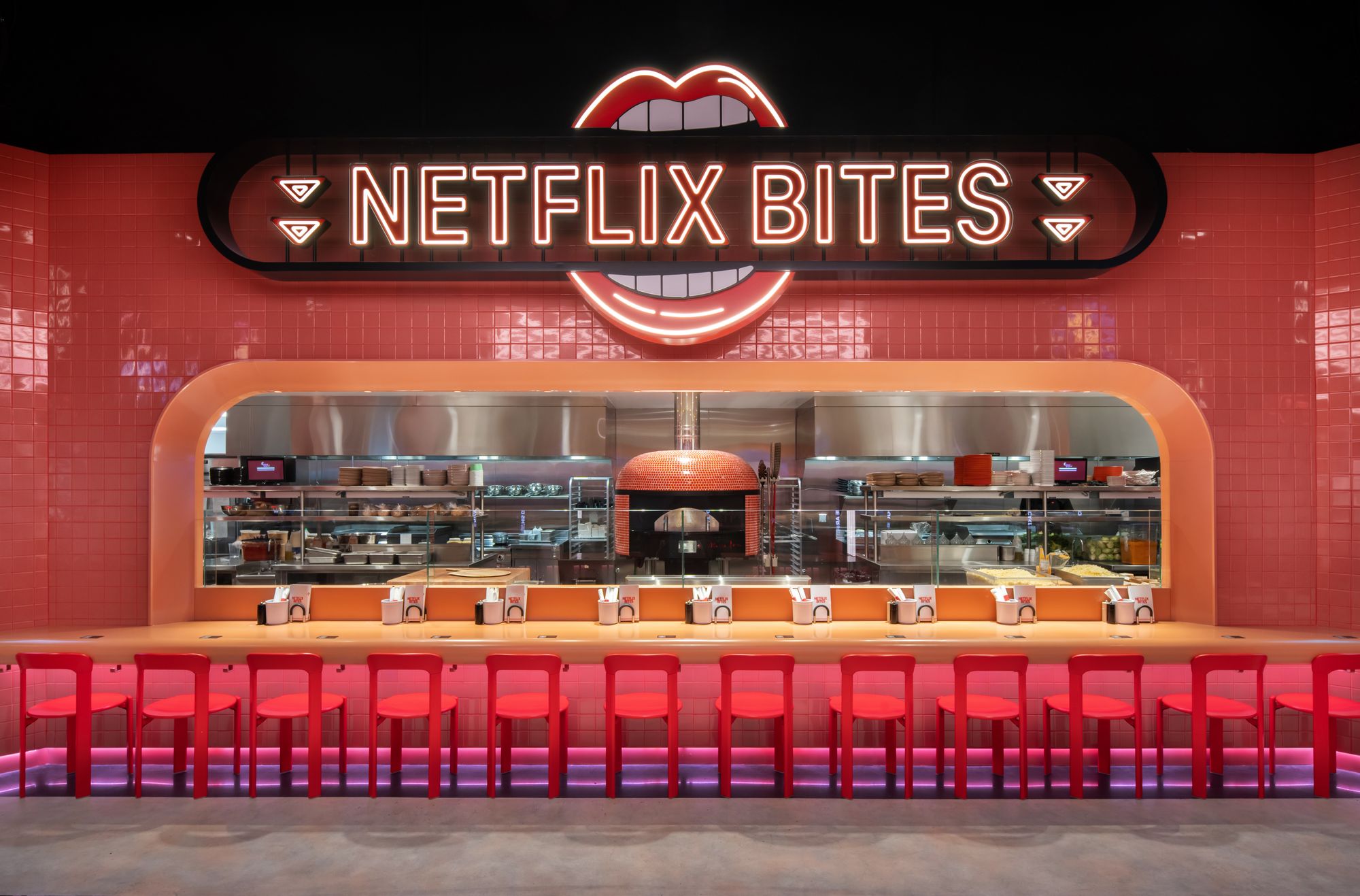 The attraction also includes Netflix Bites, a restaurant with a menu based off beloved shows and movies