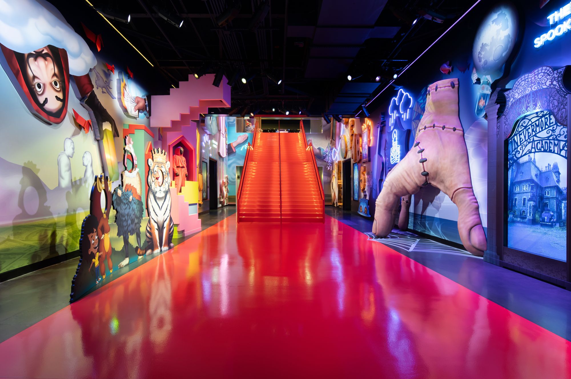 The attraction is inside the King of Prussia mall just outside of Philadelphia