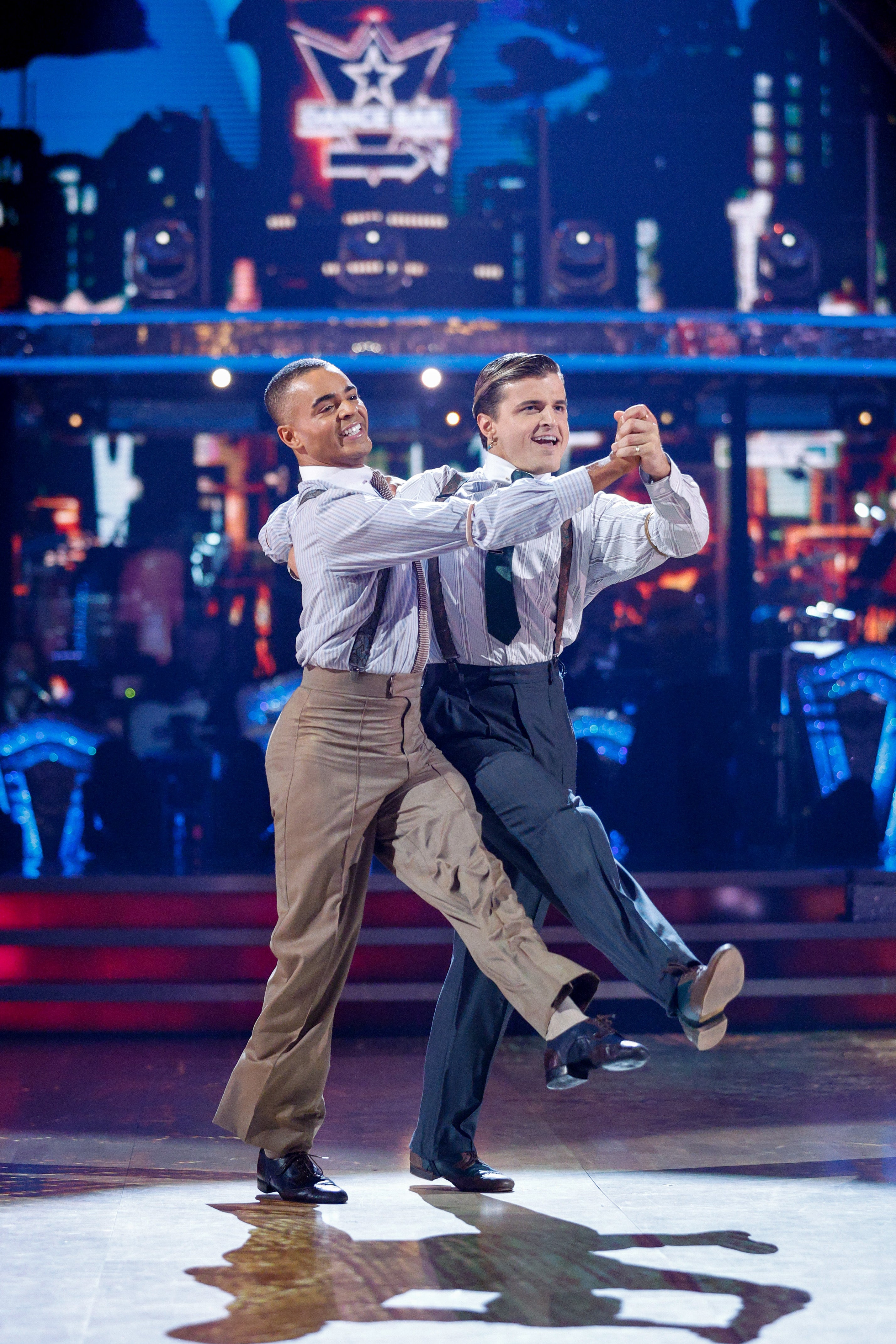 Layton Williams with Nikita Kuzmin during their appearance on Strictly in 2023