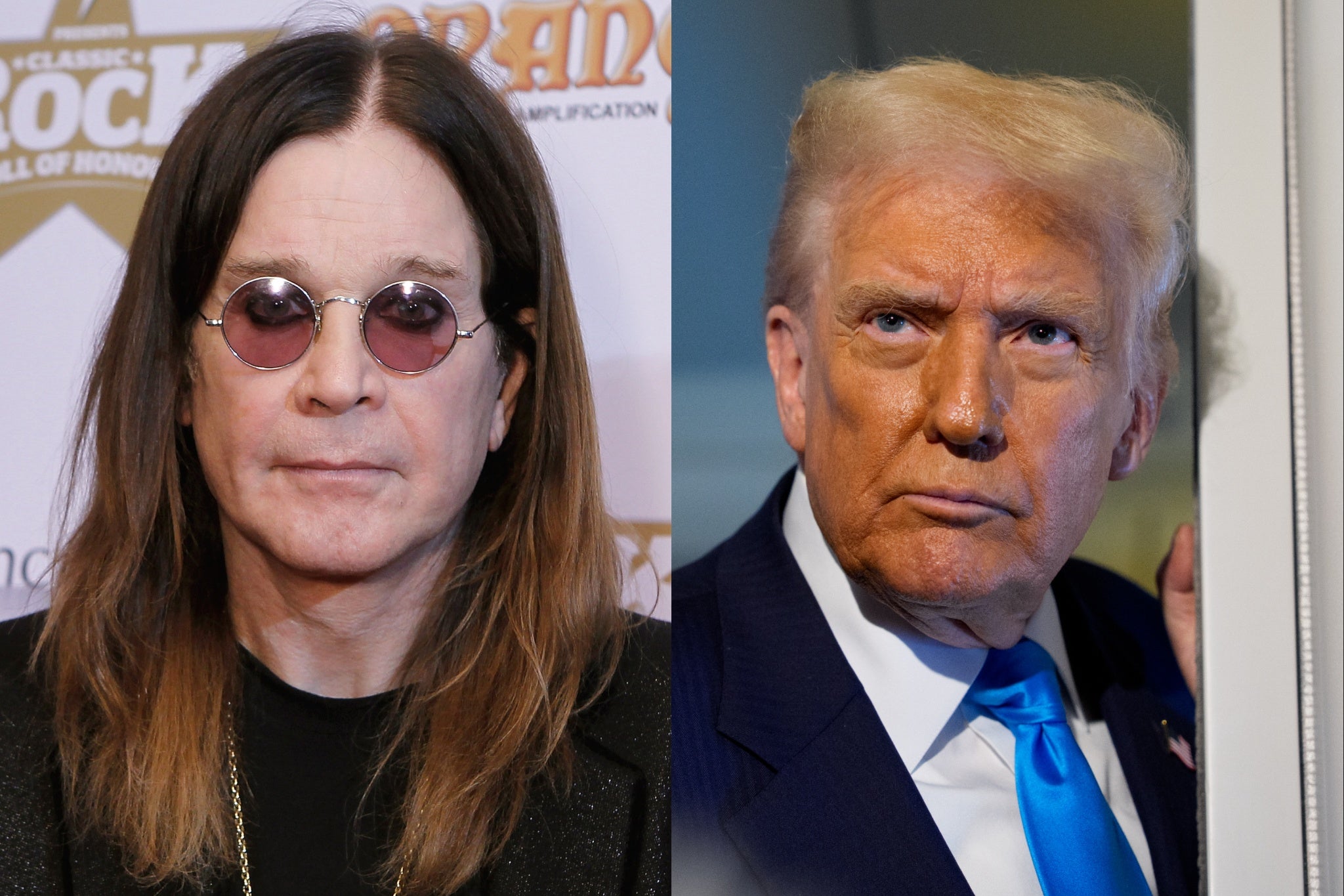 Donald Trump left Sharon Osbourne a voicemail praising her late husband Ozzy